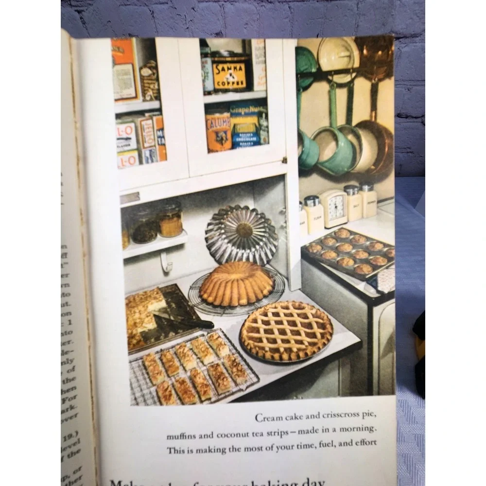 All About Home Baking (June 1933) General Foods - Cookbook Hardcover 3rd Ed